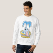 Olifant met badkuip vol water trui (Voorkant volledig)