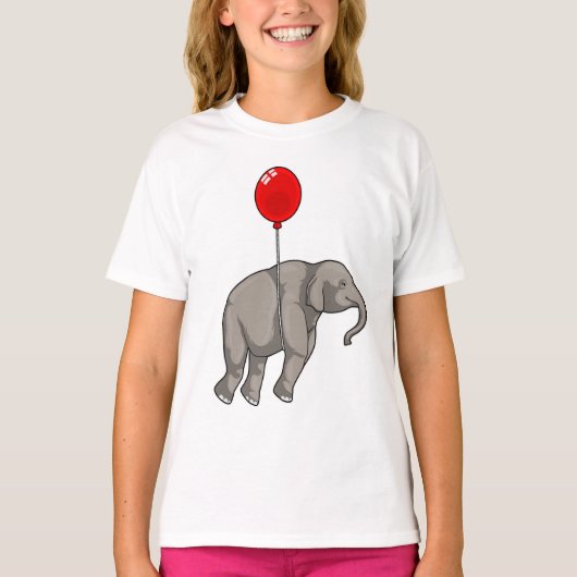 Olifant met ballon t-shirt (Voorkant)