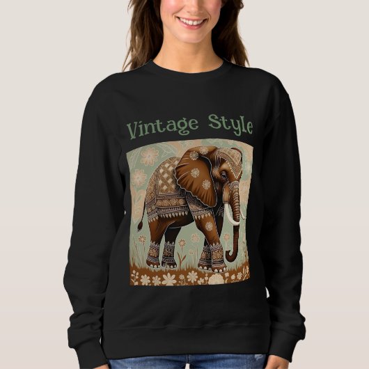  olifant met Batik T-shirt (Voorkant)