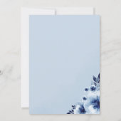 Olifant Met Blauwe Anemonen Aquarel Slurpen En Kij Kaart (Achterkant)