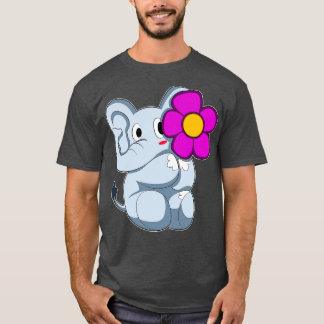 Olifant met Bloem 1 T-shirt