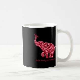 Olifant met Bloem Hersenaneurysma Awareness Ribb Koffiemok