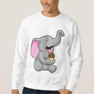 Olifant met Chocolade Wafel ijs Trui