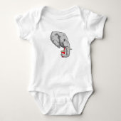 Olifant met drankje romper (Voorkant)