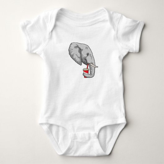 Olifant met drankje romper (Voorkant)