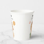 Olifant met feest pet, verjaardag papieren bekers (Rechts)