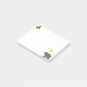 Olifant met feestballonnen en laurierbladeren post-it® notes (Schuin)