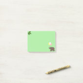 Olifant met feestballonnen & laurierbladeren post-it® notes (Op bureau)