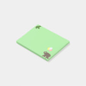 Olifant met feestballonnen & laurierbladeren post-it® notes (Schuin)
