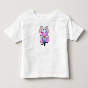 Olifant met fiets kinder shirts