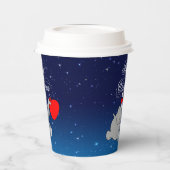 Olifant met geschenken papier cup papieren bekers (Links)