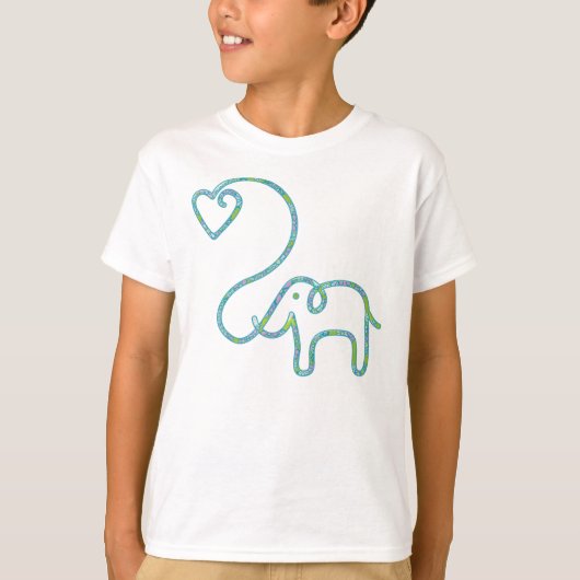 OLIFANT met hart T-shirt (Voorkant)