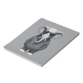 Olifant met hoodie Funny Cool Animal Vector Notitieblok (Linkerzijde)