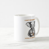 Olifant met koffie koffiemok (Voorkant rechts)