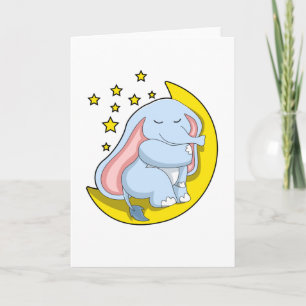 Olifant met Maan en Sterren Kaart