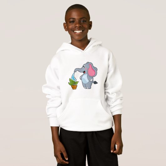 Olifant met Plant (Voorkant volledig)