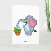 Olifant met Plant Kaart (Achterkant)