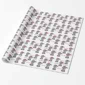 Olifant met Santa Hat Gift Wrap Cadeaupapier (Uitgerold)