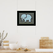 olifant met sterrendecor poster (Keuken)