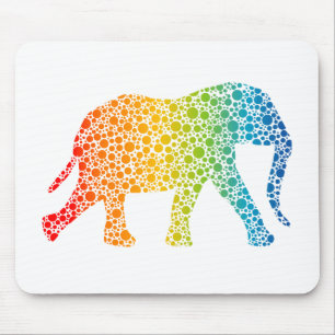 Olifant met Stippen Muismat