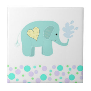 Olifant met Stippen Tegeltje