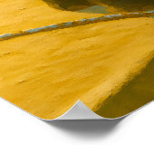 Olifant met tak bij Water's Edge Poster (Hoek)