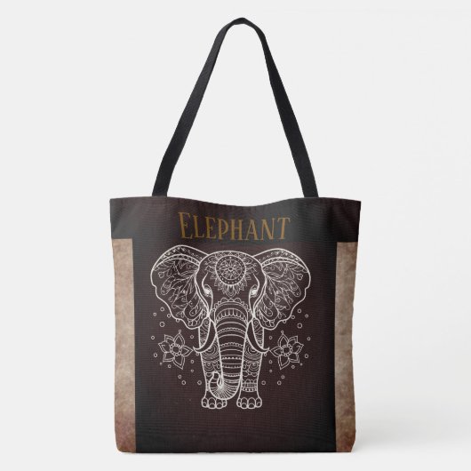 , olifant met Tas (Achterkant)