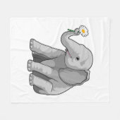 Olifant met ventilator fleece deken (Voorkant (Horizontaal))