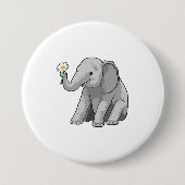 Olifant met ventilator ronde button 7,6 cm (Voorkant)