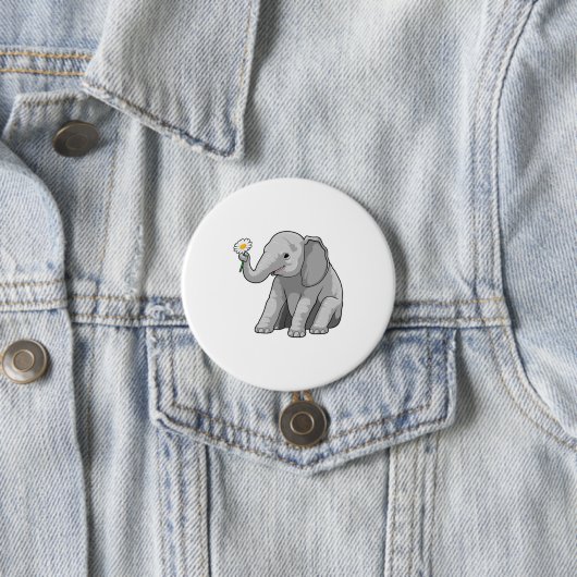 Olifant met ventilator ronde button 7,6 cm (In situ)