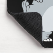 olifant met winnaar - trofee cartoon muismat (Hoek)