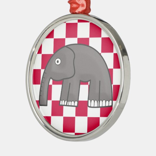 olifant metalen ornament (Links)