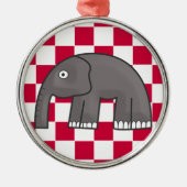 olifant metalen ornament (Voorkant)