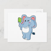 Olifant Mobiel Briefkaart (Voorkant / Achterkant)