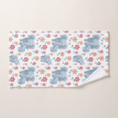 Olifant moeder, baby bloemen patroon Moederdag Bad Handdoek (Handdoek)