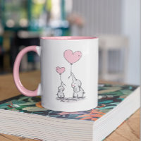 Olifant Moeder & Baby Roze Moederdag Baby Shower