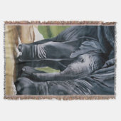 Olifant Moeder Bescherming Liefde Deken (Voorkant)