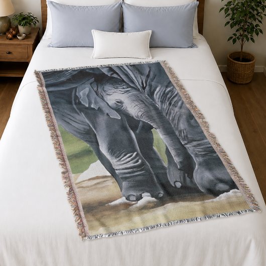 Olifant Moeder Bescherming Liefde Deken