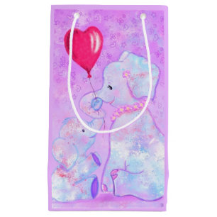 Olifant Moeder en Baby Gift Bag Klein Cadeauzakje