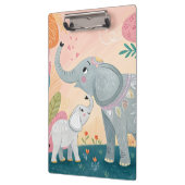 Olifant Moeder en Baby Klembord (Links)