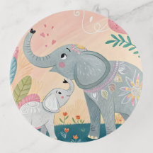 Olifant Moeder en Baby