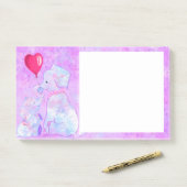 Olifant Moeder en Baby Sticky Notes (Op bureau)