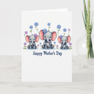 Olifant Moeder Liefde Kunstkaart Kaart