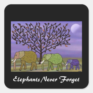 Olifant Moon Stickers