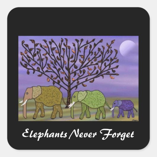 Olifant Moon Stickers (Voorkant)