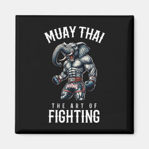 Olifant Muay Thai - Kickboksen en Olifant Thai  Magneet