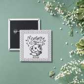 Olifant Mum & Me Moederdag custom Vierkante Button 5,1 Cm