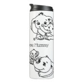 Olifant Mum & Me Moederdag gepersonaliseerd Thermosbeker (Geroteerd rechts)