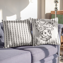 Olifant Mum & Me Moederdag Kussen