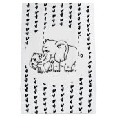 Olifant Mum & Me Moederdag Medium Cadeauzakje (Achterkant)